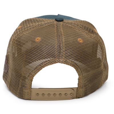 Boné Rancho do Matuto Patch Bordado Premium Tela Respirável Proteção - Verde Escuro/Dourado