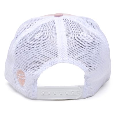 Boné Rancho do Matuto Patch Bordado Premium Tela Respirável Proteção - Rose/Branco