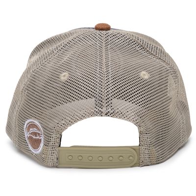 Boné Rancho do Matuto Patch Bordado Premium Tela Respirável Proteção - Marinho/Caramelo/Creme