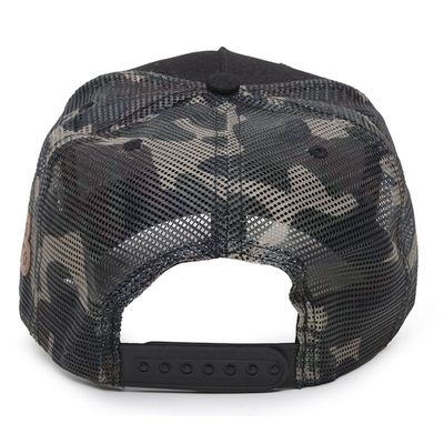Boné Rancho do Matuto Patch Bordado Premium Tela Respirável Proteção - Preto/Camuflado/Creme
