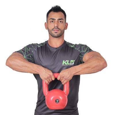 Kettlebell Emborrachado 18 Kg Crossfit Treinamento... - KLMASTERFITNESS