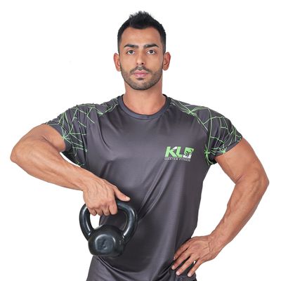 Kettlebell Emborrachado 6 Kg Crossfit Treinamento ... - KLMASTERFITNESS