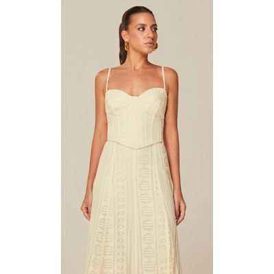 Top Corselet em Renda Off