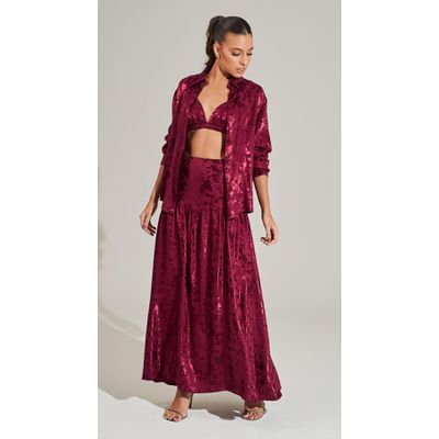 Saia Midi Jacquard