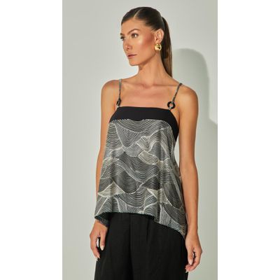 Blusa de Alça com Argola