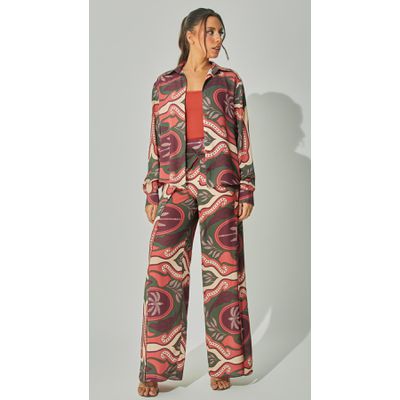 Calça Fluida Estampada