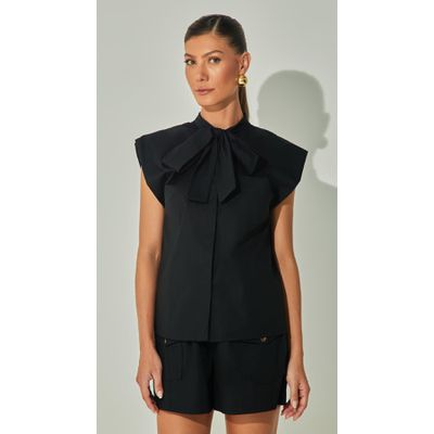 Blusa Laço sem Mangas