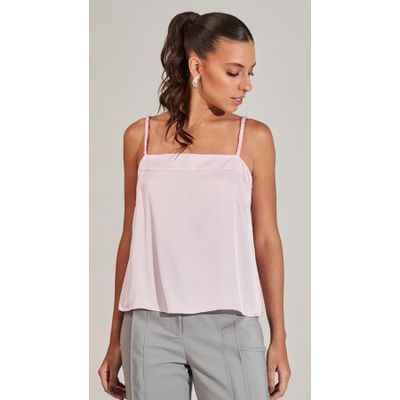 Blusa de Alça Acetinada