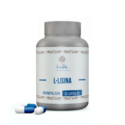 L-Lisina 500mg - 30 Doses