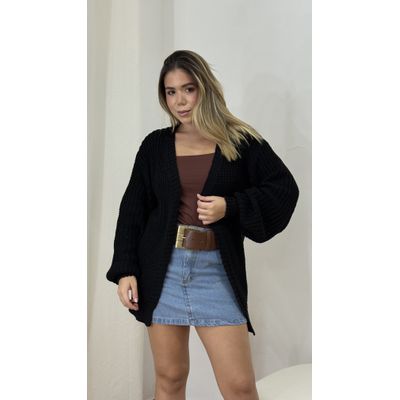 Cardigan Carla Tricot Cereja | Loja Benditta