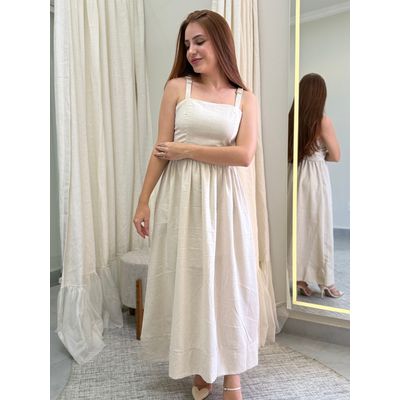 Vestido Munique Cru