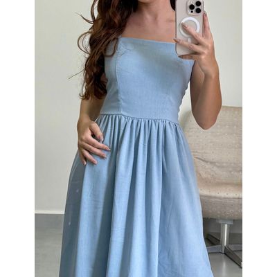 Vestido Munique Azul Bebe