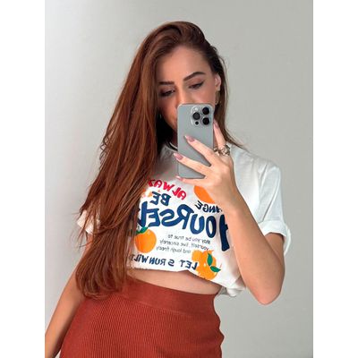 T-Shirt Estampada Orange