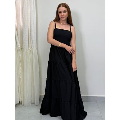 Vestido Longo Lorena Preto