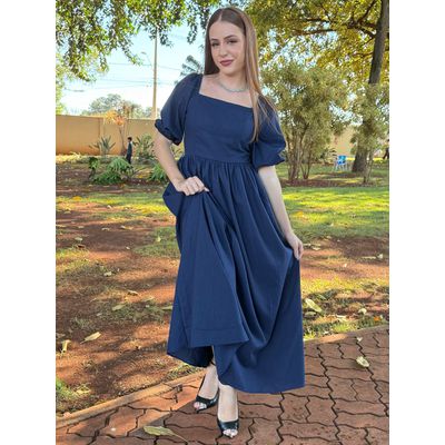 Vestido Louise Azul Marinho