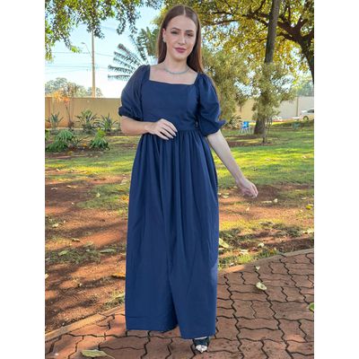 Vestido Louise Azul Marinho