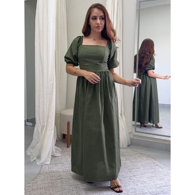 Vestido Louise Verde Militar