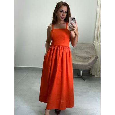 Vestido Munique Laranja