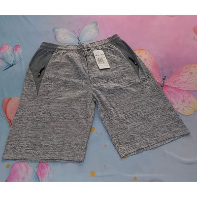 bermuda sport masc cinza mesclada - LUJO MODAS