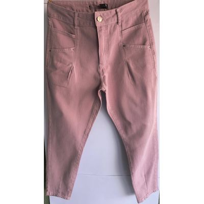 Calça Feminina Brim - Rosa - LUJO MODAS