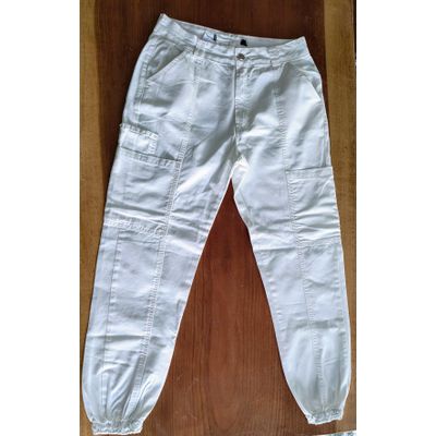 Calça Feminina Sarja - Branca - LUJO MODAS