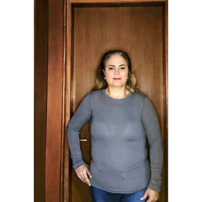 BASICA FEMININA POLIESTER CINZA - LUJO MODAS
