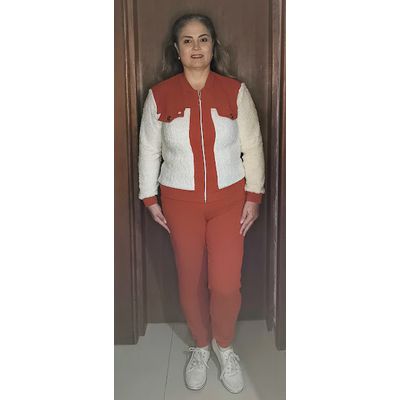CONJUNTO ZIPER E DETALHES TERRA COTA - LUJO MODAS