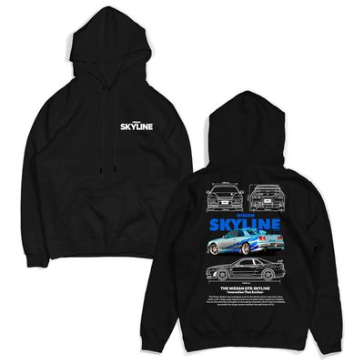 Moletom Canguru GTR Skyline Br... - Magic T-Shirts Store