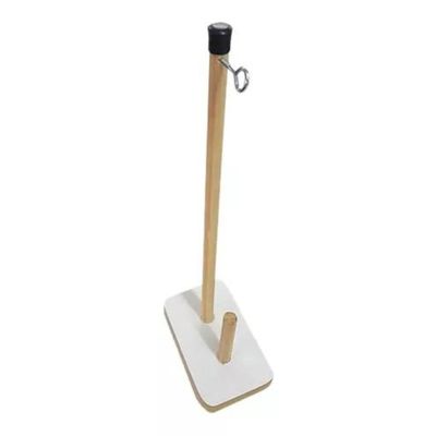 PORTA FIO DE MADEIRA 1 CONE PARA MÁQUINA DE COSTURA DOMÉSTICA