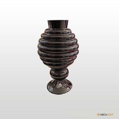 VASO VIDRO PRETO - MECALIGHT