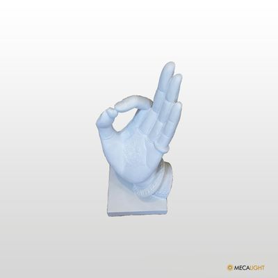 Escultura Mão Branca - MECALIGHT