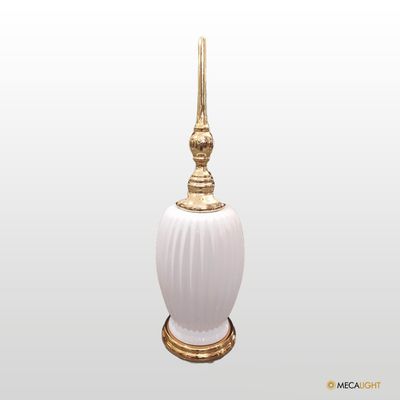 Pote com Ponteira branco/dourado - MECALIGHT