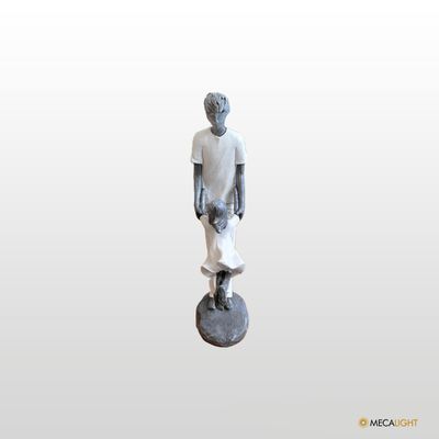 ESCULTURA PAI E FILHA - MECALIGHT
