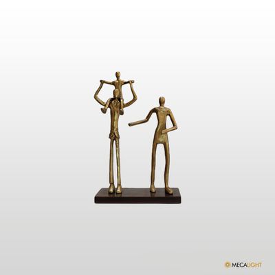 ESCULTURA FAMILIA 3 PESSOAS - MECALIGHT
