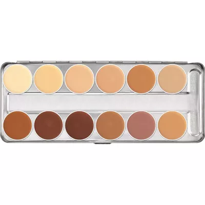 Camouflage Creme 12 Colors Palette - Kryolan | Cor... - MELKA