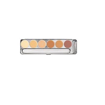 Camouflage Creme 6 Colors Palette - Kryolan | Cor:... - MELKA