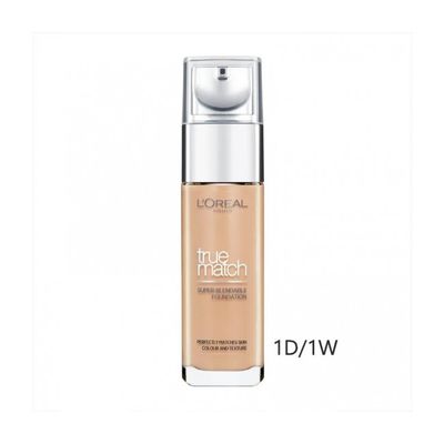 Base True Match - L’Oréal | Cor: 1.D/1.W - MELKA