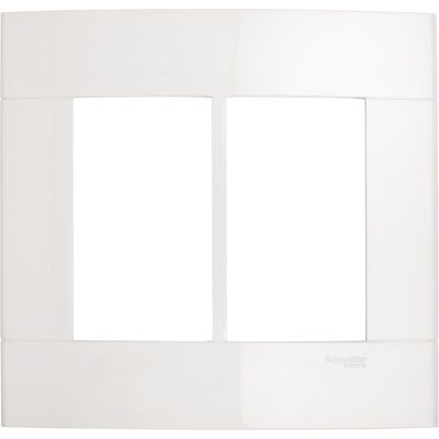 Placa 4x4 6 Módulos Branco PRM044461 Decor - Schneider