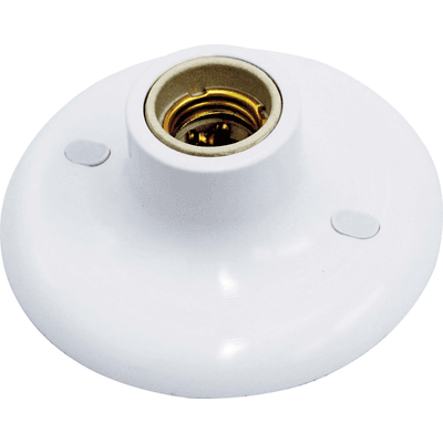 Plafon Plafonier Soquete Porcelana Branco Interneed