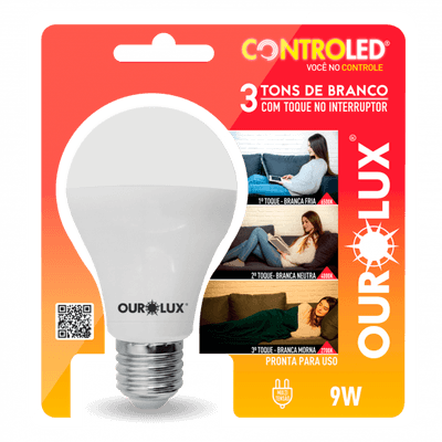 LAMP CONTROLED 9WXBIV 3TONS BR 6.5K/4K/2.7K/ 20485 OUROLUX
