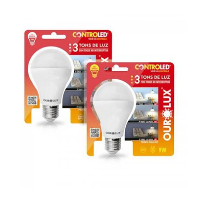 LAMP CONTROLED 9WXBIV SENSOR PRES BR 6500K 20510 OUROLUX