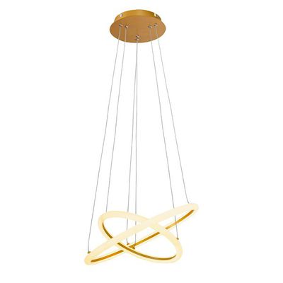 PENDENTE SPACE ORBITAL DUPLO 39W 3000K GOLD 40CM 39543 BRONZ