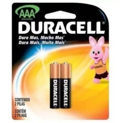 PILHA DURACELL AAA PALITO CT/2 044830