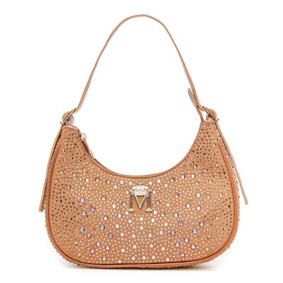 Bolsa em Material Tecnológico Meia Lua Camel Laura... - MONALOVERS