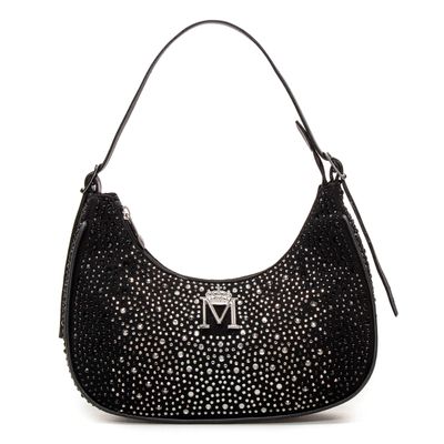 Bolsa em Material Tecnológico Meia Lua Preta Laura... - MONALOVERS