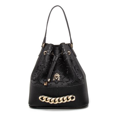 Bolsa Saco em Material Tecnológico Preto com Traba... - MONALOVERS