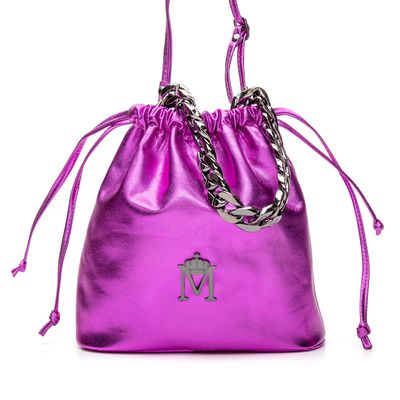 Bucket Bag Carol Pink Metalic - MONALOVERS
