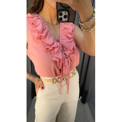 Blusa Boho Chic Rosa