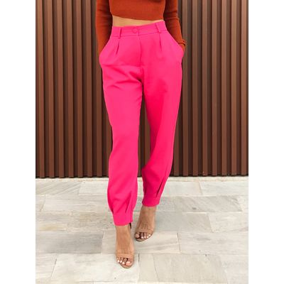 Calça Cenoura Rosa