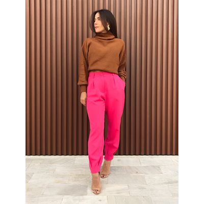 Calça Cenoura Rosa